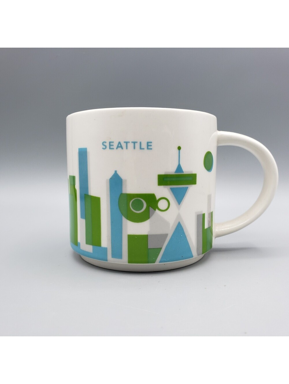 Starbucks Seattle Washington You Are Here Collection Coffee Tea Mug Cup YAH 14oz